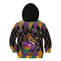 Pelican Mardi Gras Carnival Kid Hoodie Fat Tuesday - Wonder Print Shop