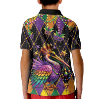 Pelican Mardi Gras Carnival Kid Polo Shirt Fat Tuesday - Wonder Print Shop