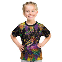 Pelican Mardi Gras Carnival Kid T Shirt Fat Tuesday - Wonder Print Shop
