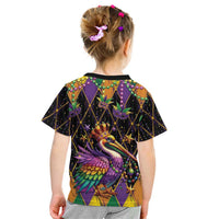 Pelican Mardi Gras Carnival Kid T Shirt Fat Tuesday - Wonder Print Shop