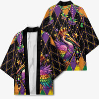Pelican Mardi Gras Carnival Kimono Fat Tuesday - Wonder Print Shop