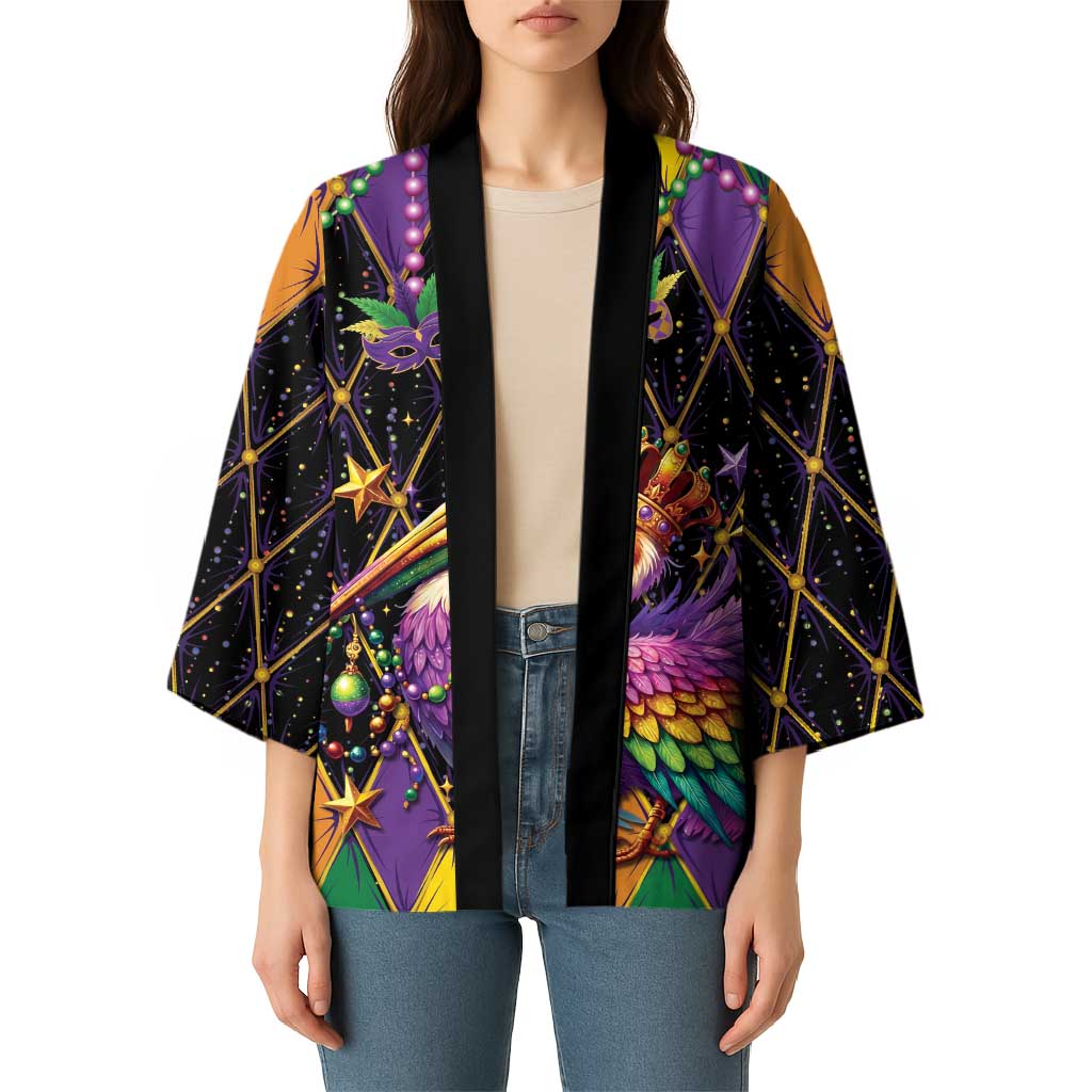 Pelican Mardi Gras Carnival Kimono Fat Tuesday - Wonder Print Shop