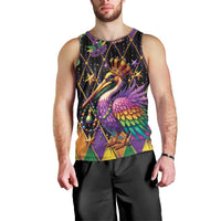 Pelican Mardi Gras Carnival Men Tank Top Fat Tuesday - Wonder Print Shop