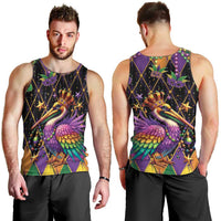 Pelican Mardi Gras Carnival Men Tank Top Fat Tuesday - Wonder Print Shop