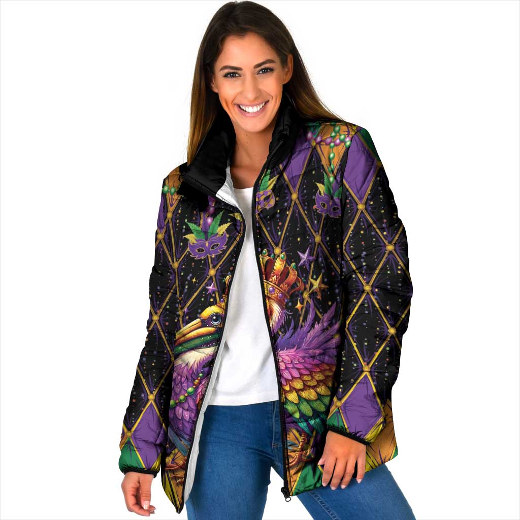 Pelican Mardi Gras Carnival Padded Jacket Fat Tuesday - Wonder Print Shop