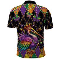 Pelican Mardi Gras Carnival Polo Shirt Fat Tuesday - Wonder Print Shop