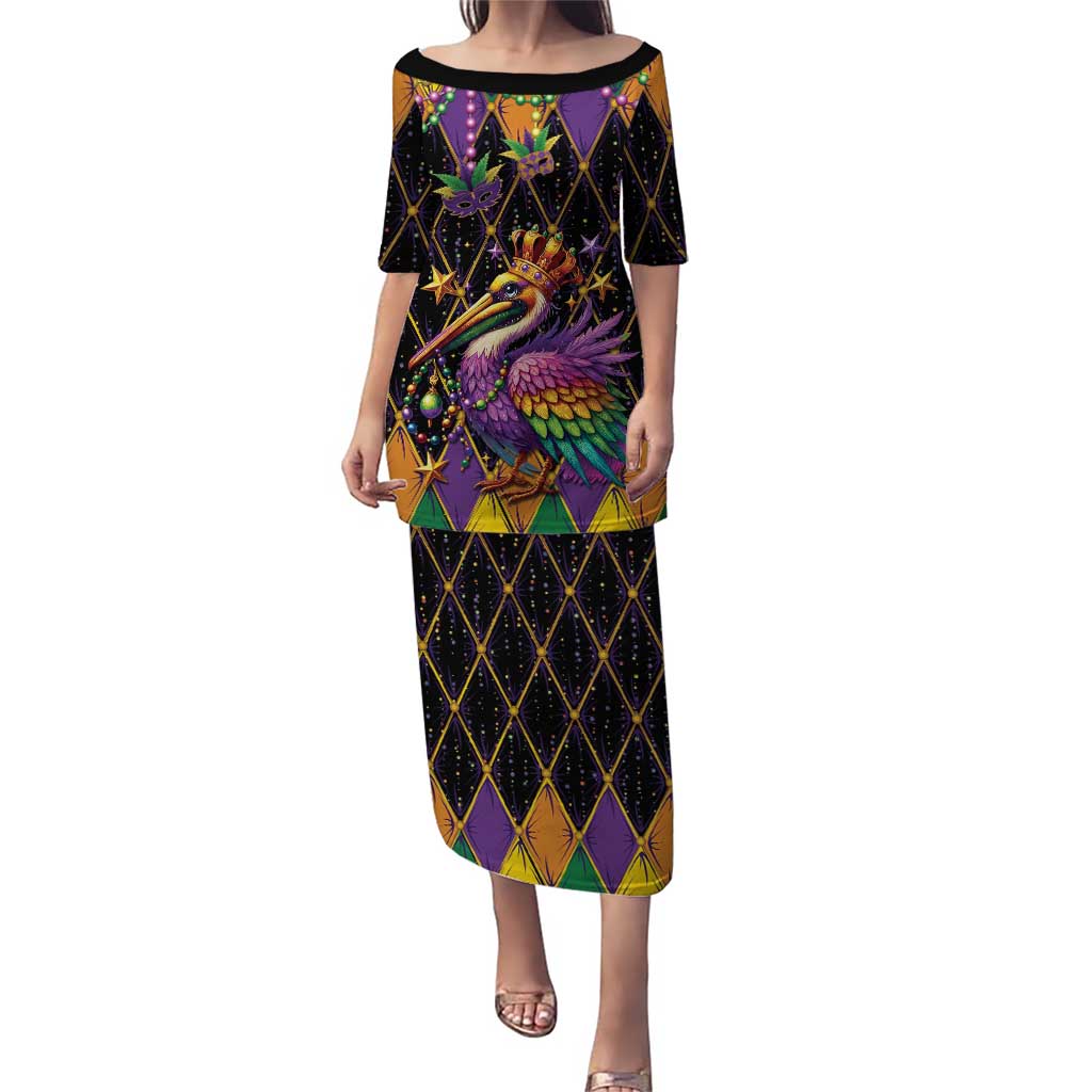 Pelican Mardi Gras Carnival Puletasi Fat Tuesday - Wonder Print Shop