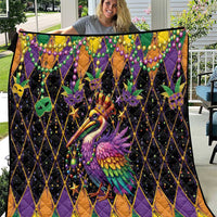Pelican Mardi Gras Carnival Quilt Fat Tuesday - Wonder Print Shop