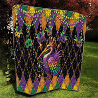 Pelican Mardi Gras Carnival Quilt Fat Tuesday - Wonder Print Shop