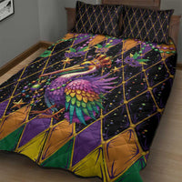 Pelican Mardi Gras Carnival Quilt Bed Set Fat Tuesday - Wonder Print Shop