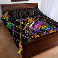 Pelican Mardi Gras Carnival Quilt Bed Set Fat Tuesday - Wonder Print Shop