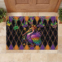 Pelican Mardi Gras Carnival Rubber Doormat Fat Tuesday - Wonder Print Shop