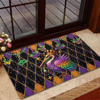 Pelican Mardi Gras Carnival Rubber Doormat Fat Tuesday - Wonder Print Shop