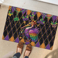 Pelican Mardi Gras Carnival Rubber Doormat Fat Tuesday - Wonder Print Shop