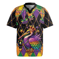 Pelican Mardi Gras Carnival Rugby Jersey Fat Tuesday - Wonder Print Shop