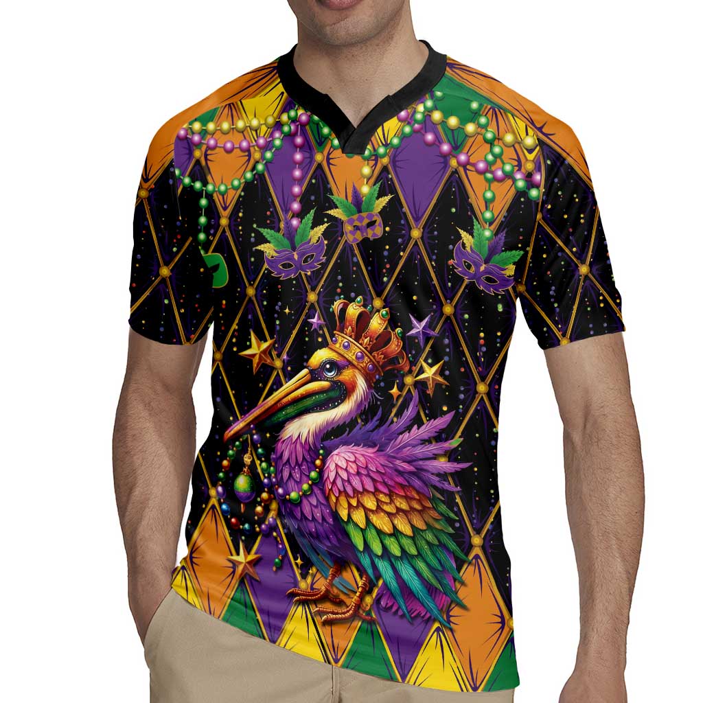 Pelican Mardi Gras Carnival Rugby Jersey Fat Tuesday - Wonder Print Shop