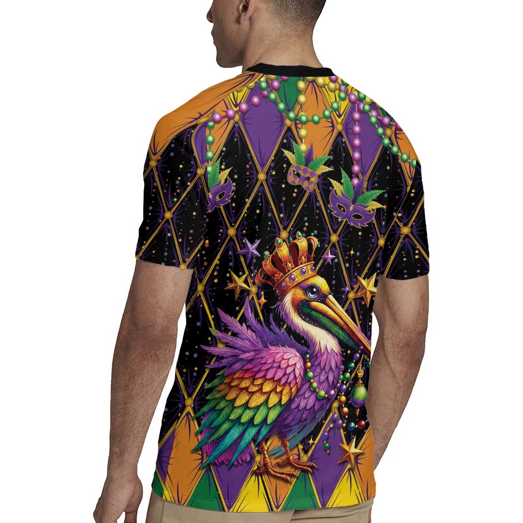 Pelican Mardi Gras Carnival Rugby Jersey Fat Tuesday - Wonder Print Shop