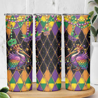 Pelican Mardi Gras Carnival Skinny Tumbler Fat Tuesday - Wonder Print Shop