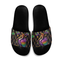 Pelican Mardi Gras Carnival Slide Sandals Fat Tuesday - Wonder Print Shop