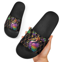 Pelican Mardi Gras Carnival Slide Sandals Fat Tuesday - Wonder Print Shop