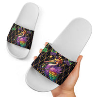 Pelican Mardi Gras Carnival Slide Sandals Fat Tuesday - Wonder Print Shop