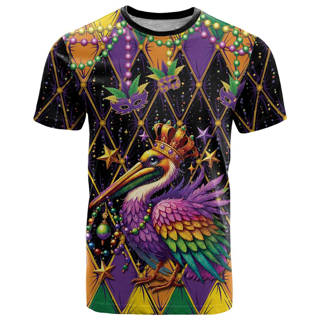 Pelican Mardi Gras Carnival T Shirt Fat Tuesday - Wonder Print Shop