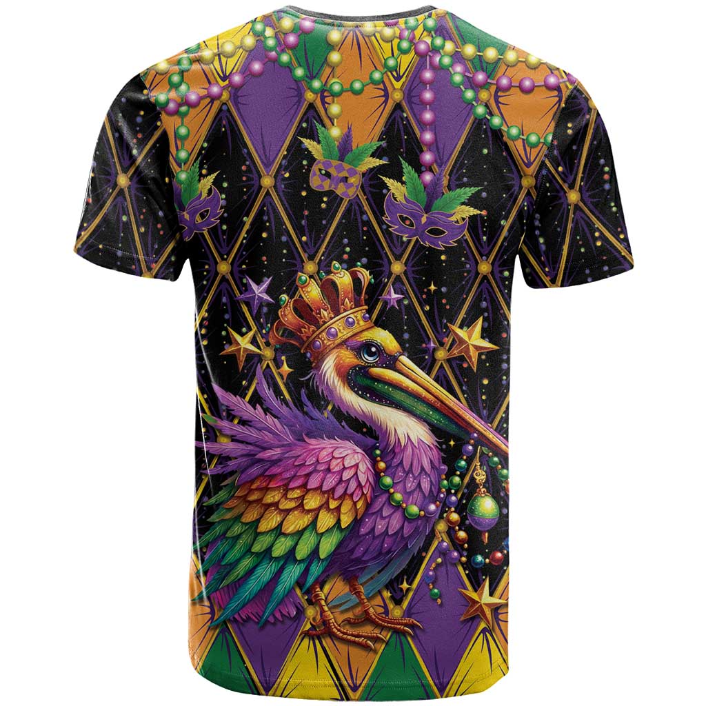 Pelican Mardi Gras Carnival T Shirt Fat Tuesday - Wonder Print Shop