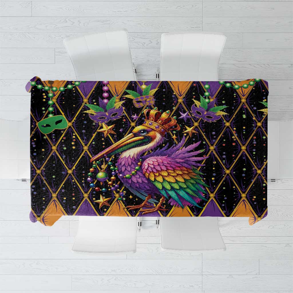 Pelican Mardi Gras Carnival Tablecloth Fat Tuesday - Wonder Print Shop