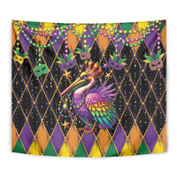 Pelican Mardi Gras Carnival Tapestry Fat Tuesday - Wonder Print Shop