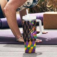 Pelican Mardi Gras Carnival Tumbler With Handle Fat Tuesday - Wonder Print Shop