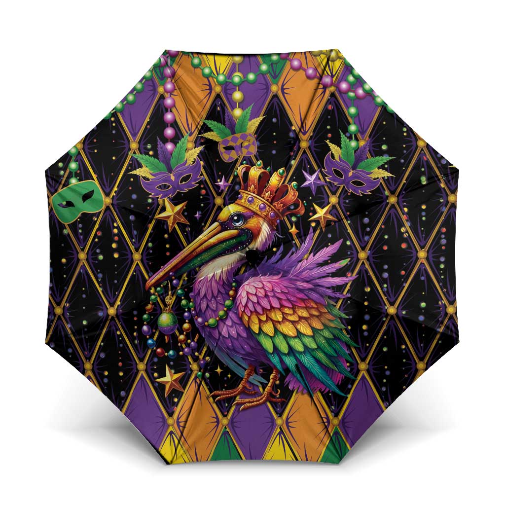 Pelican Mardi Gras Carnival Umbrella Fat Tuesday - Wonder Print Shop