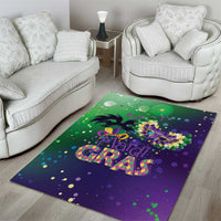 Mardi Gras Masquerade Mask Area Rug NOLA Vibe - Wonder Print Shop