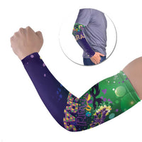 Mardi Gras Masquerade Mask Arm Sleeves NOLA Vibe - Wonder Print Shop