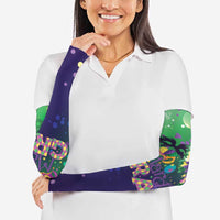 Mardi Gras Masquerade Mask Arm Sleeves NOLA Vibe - Wonder Print Shop