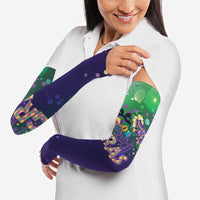 Mardi Gras Masquerade Mask Arm Sleeves NOLA Vibe - Wonder Print Shop