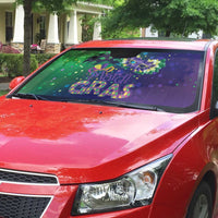 Mardi Gras Masquerade Mask Auto Sun Shade NOLA Vibe - Wonder Print Shop