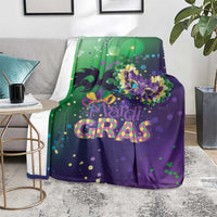 Mardi Gras Masquerade Mask Blanket NOLA Vibe - Wonder Print Shop