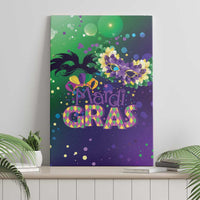 Mardi Gras Masquerade Mask Canvas Wall Art NOLA Vibe - Wonder Print Shop