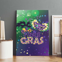Mardi Gras Masquerade Mask Canvas Wall Art NOLA Vibe - Wonder Print Shop