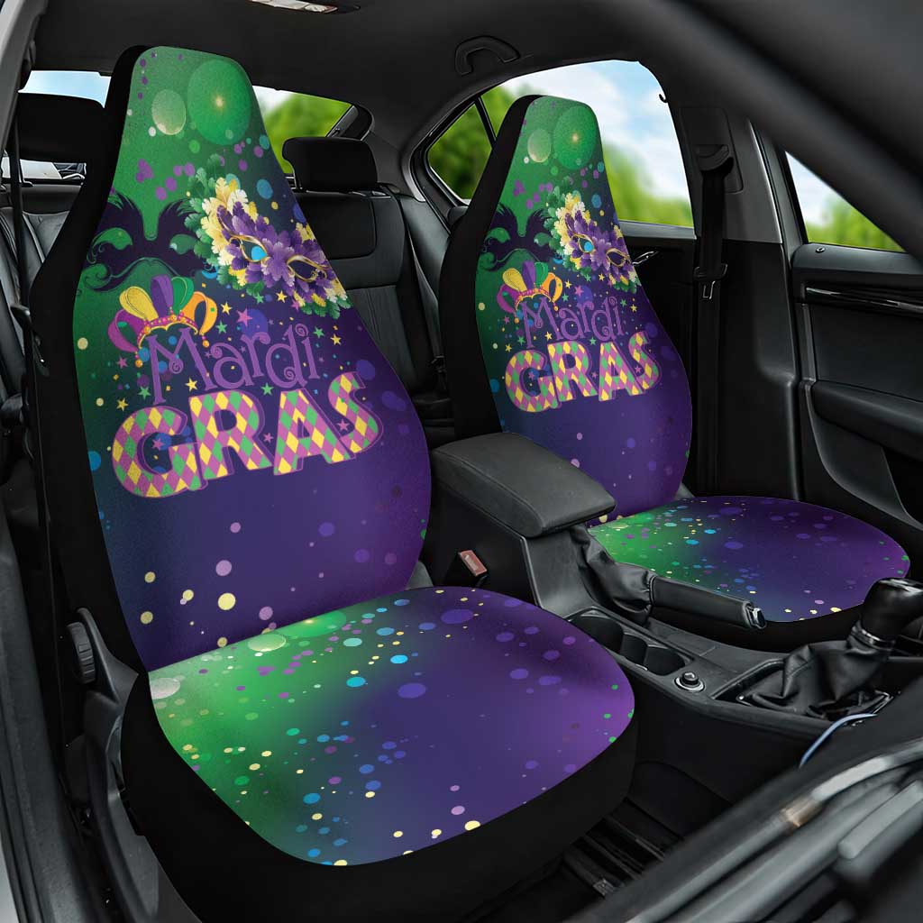 Mardi Gras Masquerade Mask Car Seat Cover NOLA Vibe - Wonder Print Shop