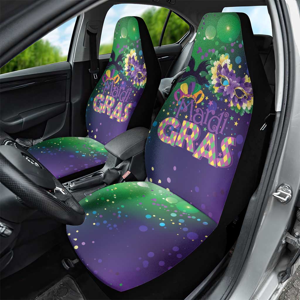 Mardi Gras Masquerade Mask Car Seat Cover NOLA Vibe - Wonder Print Shop