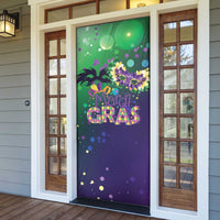 Mardi Gras Masquerade Mask Door Cover NOLA Vibe - Wonder Print Shop