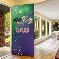 Mardi Gras Masquerade Mask Door Cover NOLA Vibe - Wonder Print Shop