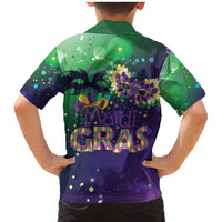 Mardi Gras Masquerade Mask Family Matching Mermaid Dress and Hawaiian Shirt NOLA Vibe - Wonder Print Shop