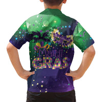 Mardi Gras Masquerade Mask Family Matching Tank Maxi Dress and Hawaiian Shirt NOLA Vibe - Wonder Print Shop