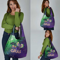 Mardi Gras Masquerade Mask Grocery Bag NOLA Vibe - Wonder Print Shop