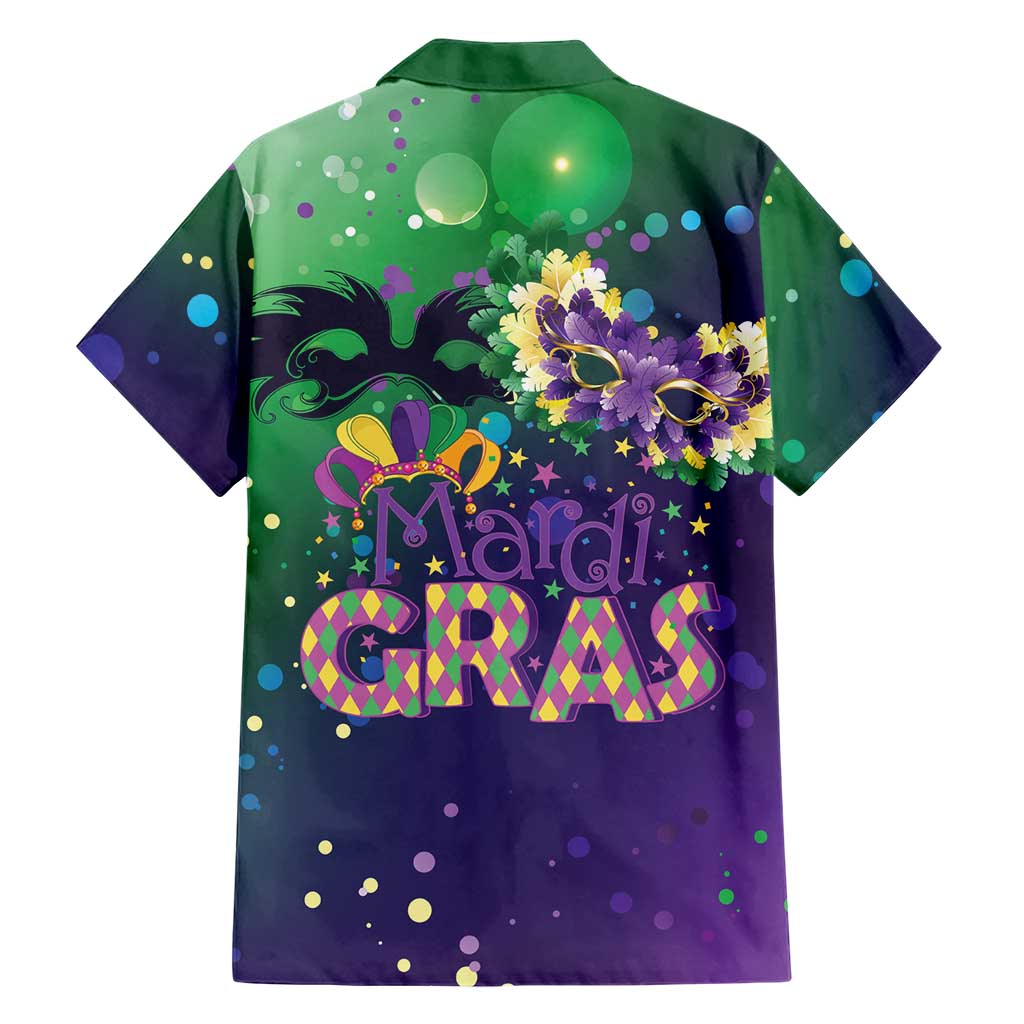 Mardi Gras Masquerade Mask Hawaiian Shirt NOLA Vibe - Wonder Print Shop