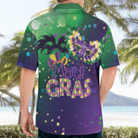 Mardi Gras Masquerade Mask Hawaiian Shirt NOLA Vibe - Wonder Print Shop