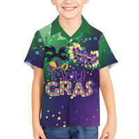 Mardi Gras Masquerade Mask Hawaiian Shirt NOLA Vibe - Wonder Print Shop