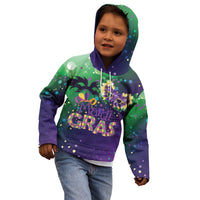 Mardi Gras Masquerade Mask Kid Hoodie NOLA Vibe - Wonder Print Shop